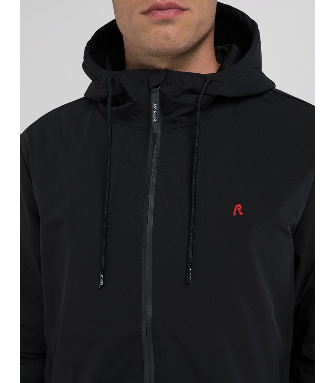 マイクロポリ フーディージャケット 詳細画像 ブラック 4